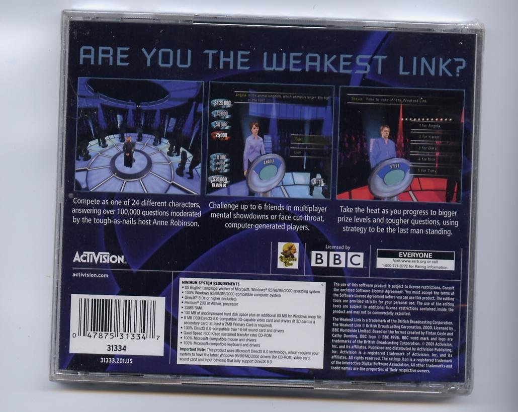 Amazon.com: Weakest Link : Video Games